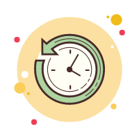 Yellow & Green time icon