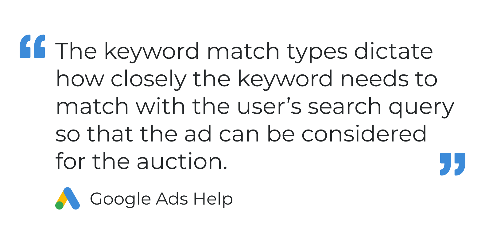 What are keyword match types