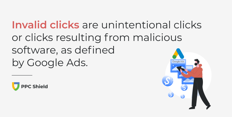 Google definition of invalid clicks